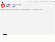 Tablet Screenshot of conservativeparadise.com